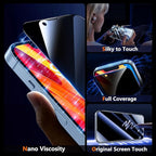 UniqueMe for iPhone 13/13 Pro / 14 Privacy Screen Protector - [Military Grade Shatterproof & 9H+ Hardness] Screen Protector 14 Tempered Glass Full Coverage Protection, Easy to install, 2 Packs