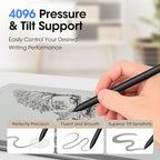 Magnetic Stylus for Remarkable 2 Pen with Eraser, EMR Digital Stylus for Remarkable Replacement Pen Marker Plus, Digital 2 Stylus Alternative Marker Plus for Wacom/Kindle Scribe/BOOX/EMR Devices