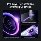 JISULIFE Table Fan Pro3, 3-IN-1 Turbo Oscillating Fan with RGB Light, 100-Speed Adjustable, 10000mAh Rechargeable Battery, Powerful Airflow for Desktop/Office/Bedroom, Gifts for Men/WoMen