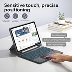 Combo Keyboard Case with Trackpad for ipad Air 11-inch (M2) 2024 & iPad Pro 11 inch (1st/2nd/3rd/4th Generation), Detachable Backlit Keyboard with Kickstand, Multi-Mode, For 10.9”iPad Air 4th/5th Gen