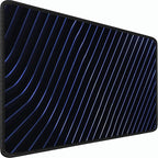 Gaming Mouse Pad, 31.5x15.7 inch Large Extended Computer Keyboard Mouse Mat, Water Resist Non-Slip Mousepad Rubber Base Long XXL Desk Mouse Pad for Work & Gaming, Office & Home, Blue line