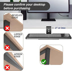 Large Under Desk Rotatable Computer Keyboard and Mouse Tray, Extra Sturdy Desk Swivel Clamp, Ergonomic Keyboard & Mouse Tray for Typing in Home, Office Work, 23 x 10 Inch