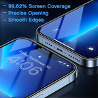 Uyiton Anti-Blue Light for iPhone 14 Plus/iPhone 13 Pro Max Screen Protector - Unbreak-Glass Easy to Install Full Coverage Case Friendly Scratch Resistance 9H Tempered Glass Screen Protector, 2 Pack