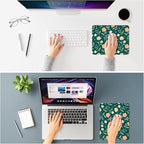 ITNRSIIET Mouse Pad Non-Slip Rubber Base Smooth Surface Stitched Edges Waterproof Durable Compatible with All Mice for Office & Gaming, Desk Accessory, 10.2x8.3x0.12 inch, VintageBloom