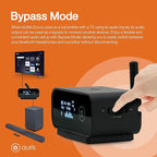 Auris Blume Duo HiFi Bluetooth 5.0 Music TV Transmitter & Receiver Long Range Wireless Adapter | Audiophile DAC, LDAC, aptX HD/LL, Display, Battery & Optical AUX Output Input for Stereo Amplifier Car