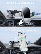 CHGeek Wireless Car Charger, 15W Fast Charging Auto Clamping Car Charger Phone Mount Phone Holder fit for iPhone 15 14 13 12 11 Pro Max Xs, Samsung Galaxy S25 Ultra S24 S23 S22, S21, S20, Silvery