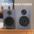 60W Computer Speakers for Desktop PC, DSP, Bluetooth 5.3, 24-Bit Optical, USB-C, AUX, Silk-Dome Tweeter, Carbon-Fiber Driver, Desk Speakers for Laptop/Mac/Monitor, Slate Blue