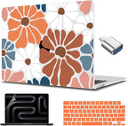 CISSOOK Compatible with MacBook Air 13.6 inch Case M4 M3 M2, Plastic Hard Shell Case Keyboard Cover Screen Protector for MacBook Air 13 2025 2024 2023 2022 Model A3240 A3113 A2681, Vintage Flowers