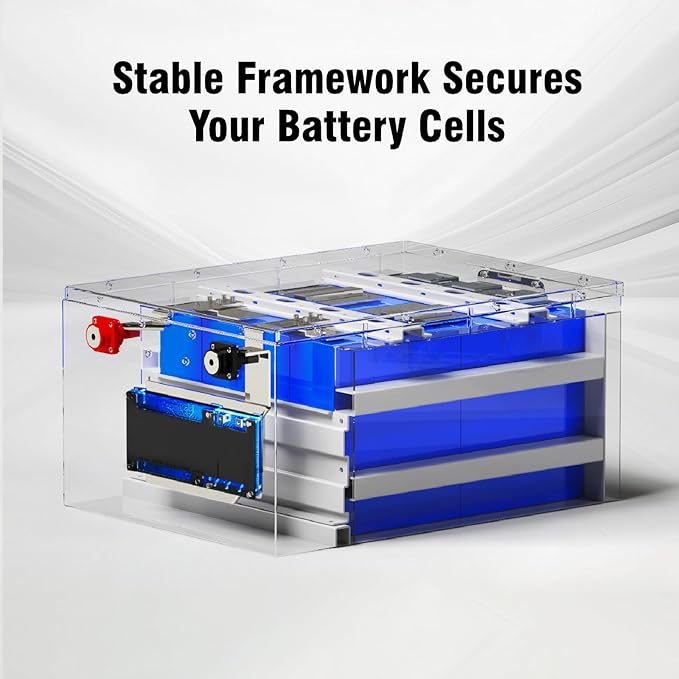 24V 314AH LiFePO4 Lithium Battery, Built-in Bluetooth 5.0 & 300A BMS, Upgrade Aluminum Frame MAX 8038Wh Energy, 15000+ Deep Cycles Batteries, Perfect for Home Energy, RV, Marine, Solar