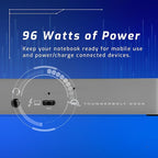 OWC 11-Port Thunderbolt Dock, 96W Charging, Single 8K Display or Dual 5K displays, 3 x Thunderbolt, 4 x USB, GbE, SD, Compatbile M1/M2 Macs, Thunderbolt 3 Macs, Thunderbolt 4 PCs, and USB-C Devices