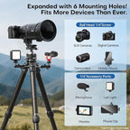 SIRUI Professional Travel Carbon Fiber Tripod 20kg/44lbs Load, Max Tube Dia 29.44mm, Max 128cm/50.4" Height with 43mm Low-Profile Ball Head for DSLR/Mirrorless/Video (AM-284S+G1)