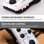 JOYO Audio Mixer USB Audio Interface Stereo XLR+48V Phantom Power Mixer for Live Streaming Recording Podcasting Plug & Play (MOMIX PRO)