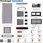 GeeekPi 12U Server Cabinet, 10 inch Server Rack for Network, Servers, Audio, and Video Equipment, DeskPi RackMate T2 Rackmount, 10.23 inch Depth