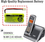 Replacement Battery BT183342/BT283342 BT166342/BT266342 BT162342 / BT262342 BT166342 Compatible with CS6114 CS6419 CS6719 AT&T EL52300 CL80112 CS6719-2 2.4V 400mAh (2 Pack)