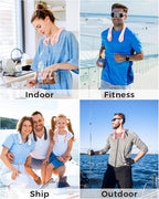 Portable Bladeless Neck Fan, 5000mAh Rechargeable Battery, 3 Speeds, Workout Essential, 360°Airflow, Twistable, Personal Wearable Neck Fan for Sports Outdoor Indoor, Gifts for Man Woman Family