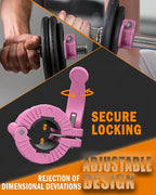 MAXRICH Barbell Clamp 1 inch Multiple Sizes & Adjustable Weight Clips for Quick Release Barbell Collars