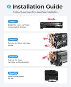 78A Black Toner Cartridge (2-Pack) with chip High Yield Replacement for HP 78A CE278A Toner Cartridges Compatible with HP LaserJet Pro MFP M1536dnf P1566 P1606dn Printer M1536 P1606 Series Ink Copy
