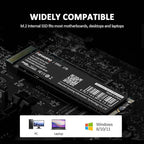 S501 1TB NVMe SSD 3D NAND 1.3 PCIe Gen3x4 M.2 2280 Internal Solid State Drive (Read/Write Speed up to 2,150/1,600 MB/s) Compatible with Laptop & PC Desktop