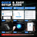 XTOOL Anyscan A30D OBD2 Scanner Diagnostic Tool Wireless, Bidirectional Scan Tool with Lifetime Updates & 19 Resets, Crank Sensor Relearn, Full System Diagnostics, Car Code Reader for iPhone/Android