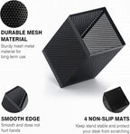 Comix Mesh Pen Holder Desk, Wire Pencil Holder with Foam Pad and Non-Slip Bottom Office Supplies Desk Organizer for Home Office School, 1 Pack