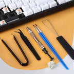 YIMAGUJRX RUNJRX Keyboard Lube Kit with Tweezers,Keycap Puller,Switch Puller,4-Claw Grabber,Lube Pen for Custom Keyboard, Keyboard Lube Tools