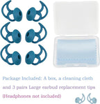 Earbud Covers Silicone Tips Replacement Earbud Tips Compatible with Bose Quietcomfort and Sport Headphone Eartips Ear Bud Tips Large 3 Pairs