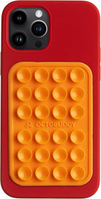 Classic MAX - Silicone Suction Phone Case Adhesive Mount - Hands-Free, Strong Grip Holder for Selfies and Videos - iPhone and Android Compatible - 2.6″ x 3.9″, Marigold