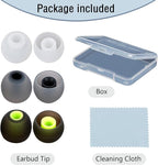 Earbud Replacement Tips Silicone Earbud Covers Fit for in-Ear Headphones (Inner Hole 3.8mm -5.1mm) 9 Pairs S/M/L