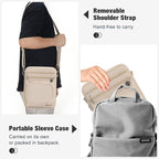 MoKo 9-11 Inch Tablet Sleeve Bag, Fits 11 inch iPad Air M3, iPad A16 2025, Pro 11 M4, iPad 10/9/8/7th, Tab S8/S9 11, Multifunctional Bag with Shoulder and Headphone Port, Sand
