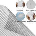 Screen Repair Kit Easy DIY Project 36" x 90" Fiberglass Screen Mesh with Rolling Tool and Screen Retainer Spline Screen Replacement kit for Windows Sliding Doors and Patio Screens (36" x 90", Gray)