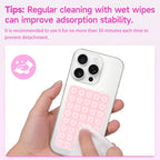 Silicone Suction Phone Case Mount, Non Slip Suction Cup Phone Mount, Phone Accessories Holder for Selfies and Videos, Silicon Adhesive Phone Stand Sticky for Cell Phone Pink