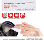 PROfezzion 4-Pocket Foldout Filter Pouch for 82mm Camera Lens Round Filter, Shock Resistant & Anti Scratch Photography Filter Case, Filter Carry Case with Microfiber Cleaning Cloth