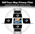 360° Magnetic Privacy Screen for MacBook Air 13.6 Inch (2022-2025, M2/M3/M4), Removable Screen Protector with Webcam Cover to Anti Glare Blue Light 13.6 Inch Privacy Screen Shield