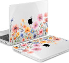 Mektron Case for MacBook Pro 16" M4 A3403 A3186 M3 A2991 M2 A2780 M1 A2485 (2021/2023/2024) Pro/Max with Touch ID, Hard Shell Plastic Laptop Cover Keyboard Cover Screen Protector, Floral P165