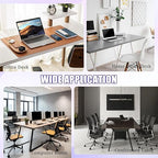 12 Desk Grommet, Desk Hole Cover, Large Capacity, Detachable and Adjustable Cable Organizer, Suitable for Organizing Home and Office Cables (Black, 2 Inches)