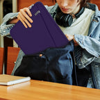 15.6 inch Laptop Sleeve Case, Durable Computer Carrying Bag Protective Case Briefcase Handbag with Front Pocket, Slim Laptop Case Cover for 15.6 Inch HP, Dell, Lenovo, Asus, Notebook, Purple
