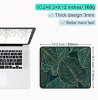 ITNRSIIET Mouse Pad with Stitched Edge Premium Textured Smooth Precise Operation Waterproof Washable Non-Slip Rubber Base Desktop Protection Mat, 10.2×8.3×0.12 inches, Palm Texture