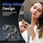 Tensea for iPhone 16 Pro/iPhone 16 Pro Max/iPhone 15 Pro/iPhone 15 Pro Max Camera Lens Protector, Metal Aluminum Alloy Tempered Glass Cover Camera Screen Protector Accessories, Case Friendly