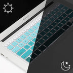 Allinside Green Ombre Keyboard Cover Skin for MacBook Pro 13" 15" 17" (2015 or Older Version), MacBook Air 13" A1369/A1466, Older iMac Wireless Keyboard MC184LL/B