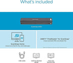 ScanSnap iX100 Wireless Mobile Portable Scanner for Mac or PC, Black
