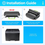 B2360 M11XH Toner Cartridge Black (High Yield with chip 1-Pack) Replacement for Dell B2360 M11XH Toner Compatible with Dell B2360 B2360d B2360dn B3460dn B3465dn B3465dnf Laser Printer Ink All-in-One
