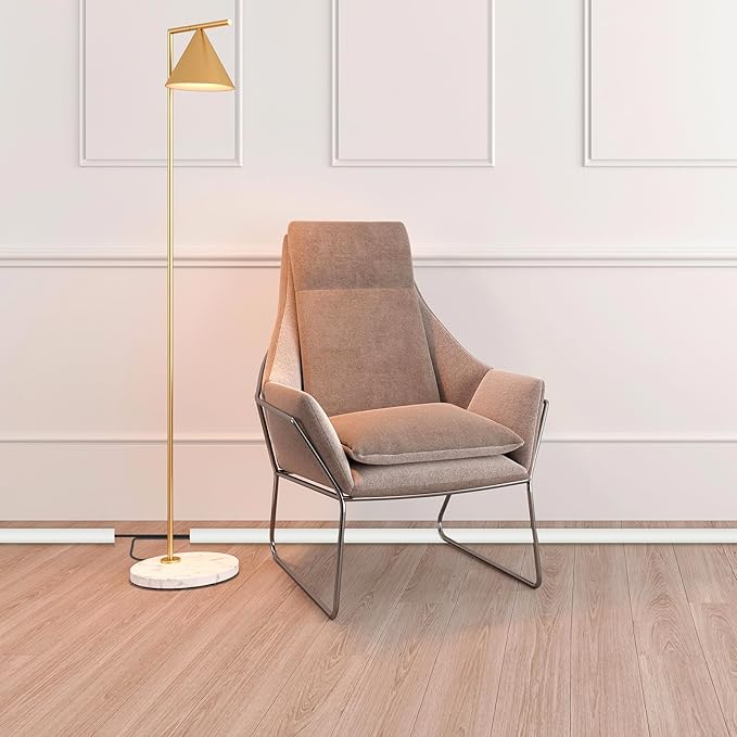 Floor Cord Cover Cable Cavity Self Adhesive Cord Hider Floor 10FT Floor Cable Management Power Cord Protector Floor Electric Cord Covers for Offices, Gym, Exhibitions (Beige, 1.97" x 10')