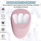 Ergonomic Mouse Pad Wrist Rest, Pink Mouse Pads with Wrist Support, Memory Foam Massage Design & Non-Slip PU Base MousePads for Pain Relief, Desk, Office, Home, Women