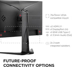 ViewSonic XG275D-4K 27 Inch 4K UHD Gaming Monitor with Switchable Refresh Rate Up to 320Hz, 0.5ms Response Time, AMD FreeSync Premium, Advanced Ergonomics, HDMI, DisplayPort, and 65W USB-C