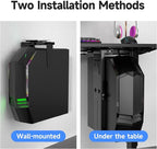 Suptek Adjustable Under Desk and Wall PC Mount,3.74 to 8.26 inch Wide Computer Case CPU Hanger Holder 360 Degree Rotatable Under-Desk PC Hanging Stand Holder Mount (ZJJ001)