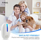 2025 Upgraded Version Ultrasonic Repeller Indoor, Mouse Traps Repellent Plug in, Pest Control, Repellent Roach, Rodent, Mouse, Bugs, Mosquito, Spider, Ant for Home,Kitchen, Office, Warehouse 6 Packs