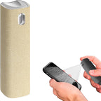 Mini Screen Cleaner Spray – Finger Proof Screen Cleaner for Smartphones, iPads, MacBooks, Laptops, Car Screens, Touchscreens – 3in1 Mist Cleaner, Microfiber Cloth and Protective Cover (Cream)