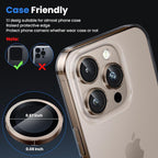 WSKEN for iPhone 16 Pro/iPhone 16 Pro Max Camera Lens Protector - [Original Shooting Model] Shatterproof Ultra HD Tempered Metal Glass Camera Screen Protector Cover Film Accessories