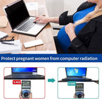 QRFDTSOQY Laptop Pad Protection, Radiation Shielding Pad, Multi-Layer EMI Blocker, Suitable for Laptops, Tablets, Notebooks, Ipad, Cell Phones, Black, Aluminum Cooling