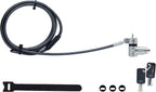 StarTech.com Universal Laptop Lock 6.6ft (2m), Security Cable for Notebooks Compatible with Noble Wedge/Nano/K-Slot, Keyed Locking Cable, Cut-Resistant Carbon Steel Cable, TAA (UNIVK-Laptop-Lock)